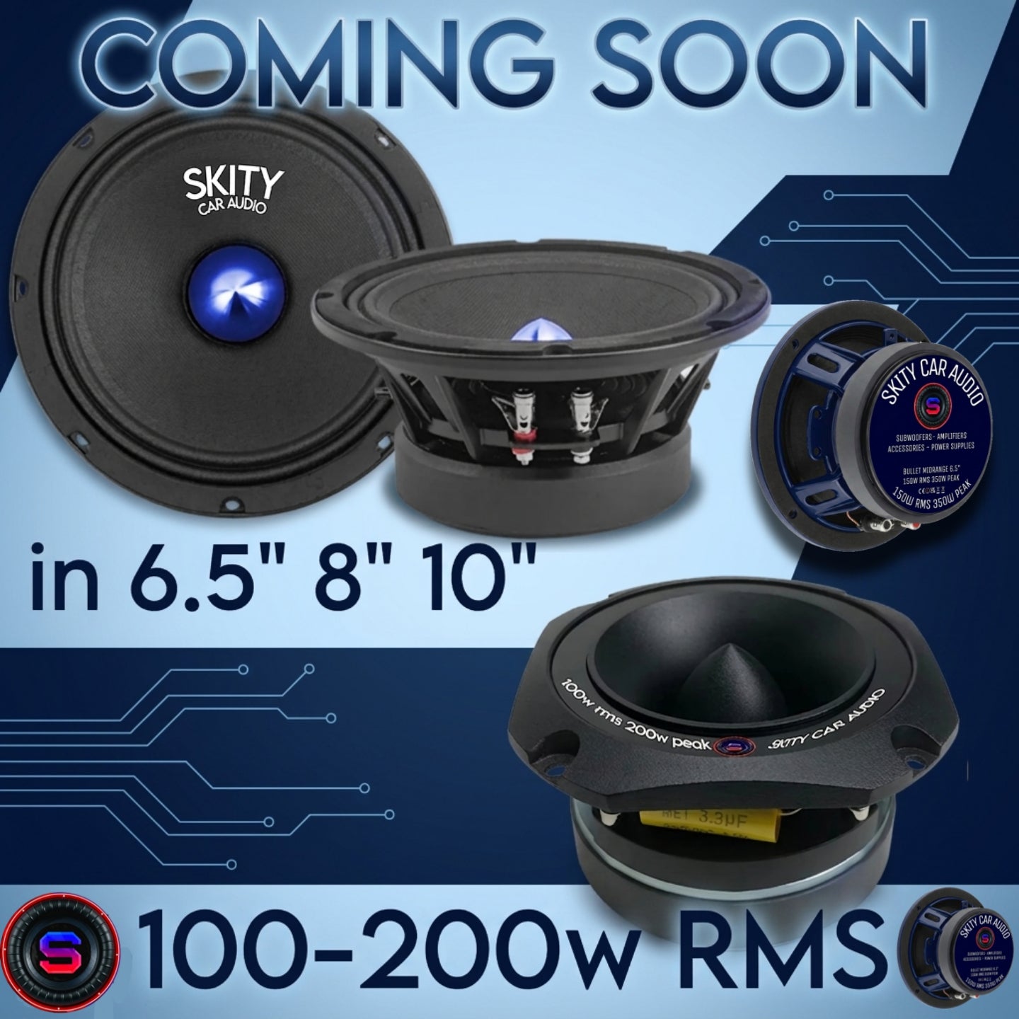 SKITY CAR AUDIO mids and tweeters EMAIL SALES to PRE-ORDER🔊🔊