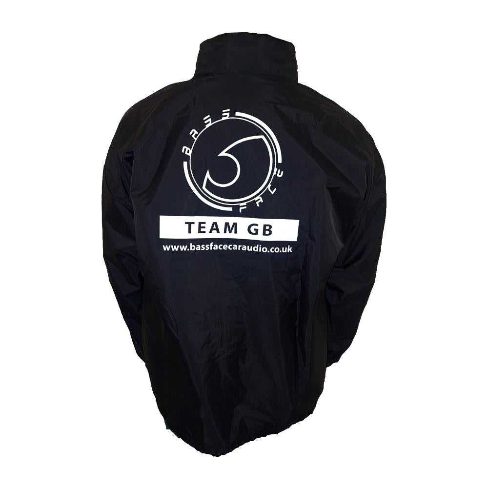 Bassface BFRCB.1L Lightweight Rain Jacket Black Large Size TEAM GB