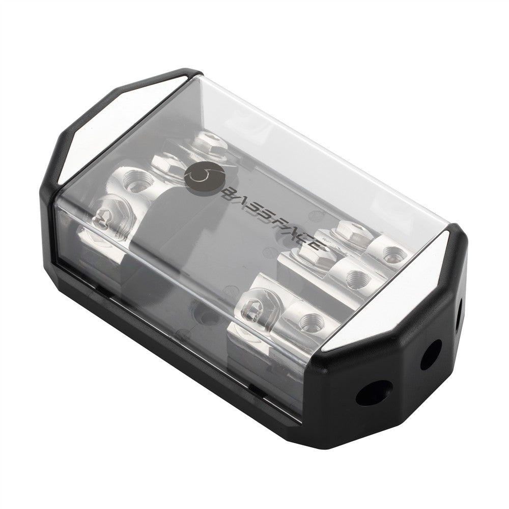 Bassface DIS1/3ANL Nickel Plated Distribution Block ANL Fused - 3x4AWG From 1x0AWG