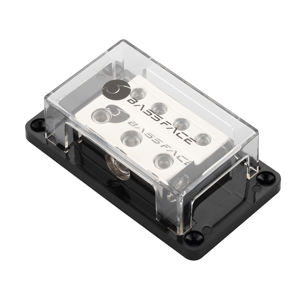 Bassface DIS3/4 Nickel Plated Distribution Block - 1x0AWG+2x2AWG+4x4AWG