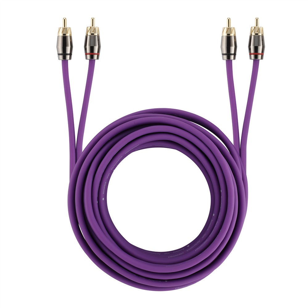 Bassface EVO-5M EVO Twisted Pair Shielded RCA Interconnect Cable - 5m