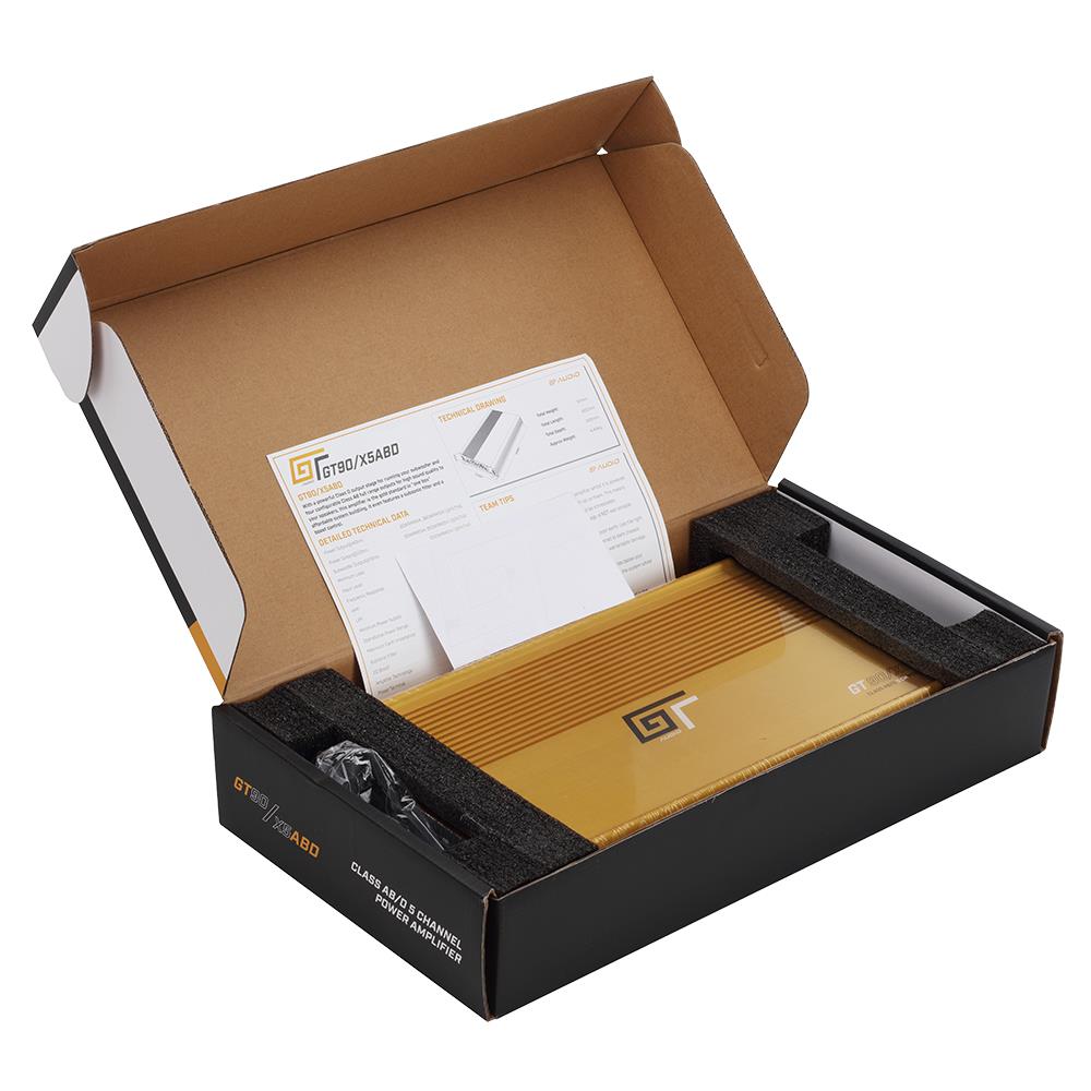 Bassface GT Audio GT-90/x5ABD Class AB/D Hybrid 5/3 Channel Full Range+Subwoofer Amplifier 1360w RMS