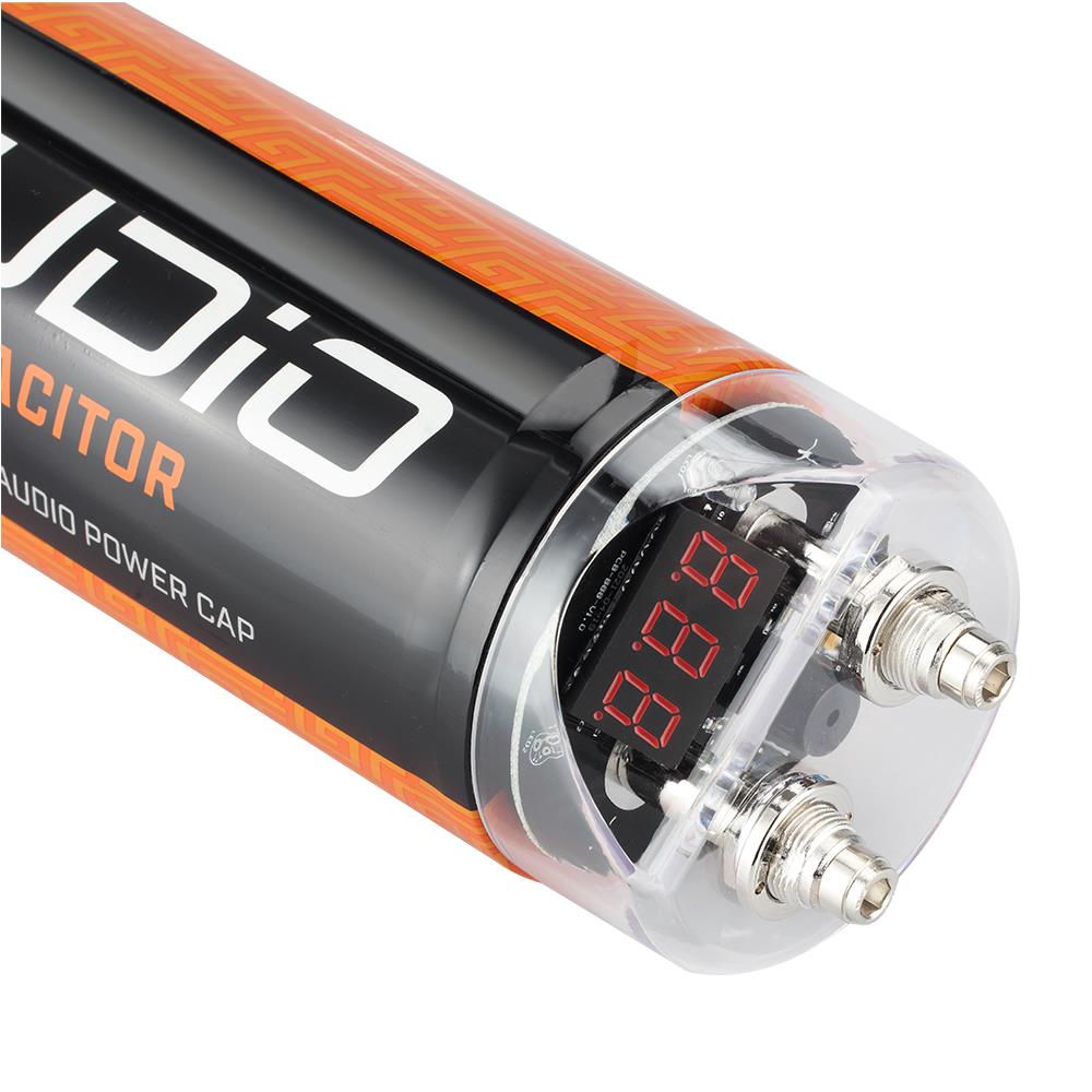 Bassface GT Audio GT-C2 16v 2 Farad Power Stiffening Capacitor With Digital Display & Auto Shutoff