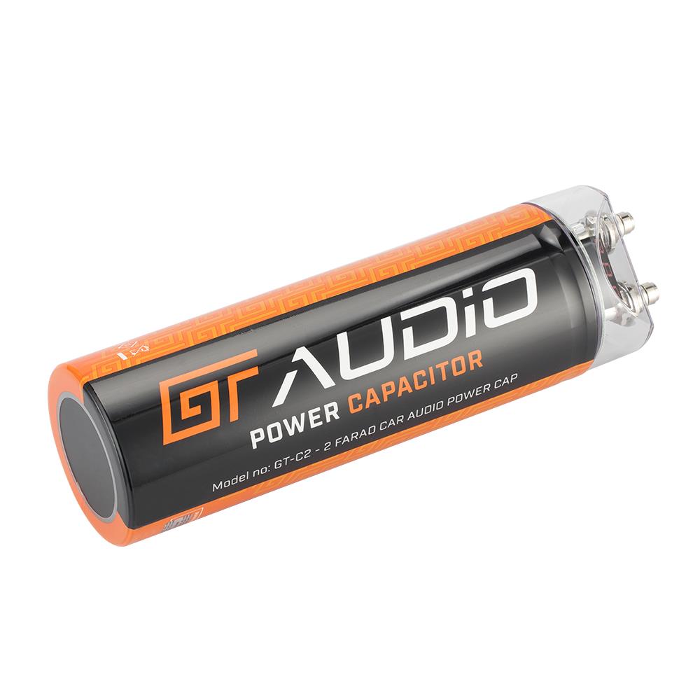 Bassface GT Audio GT-C2 16v 2 Farad Power Stiffening Capacitor With Digital Display & Auto Shutoff