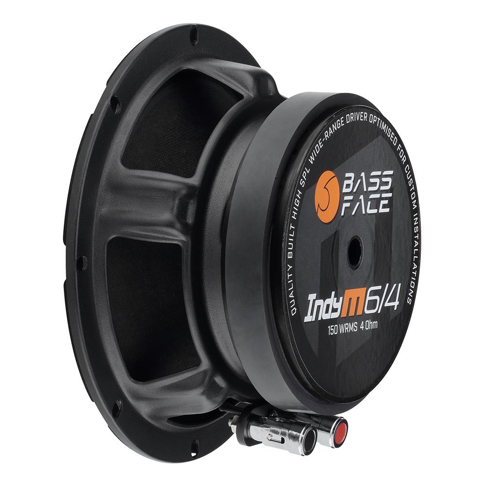 Bassface Indy M6/4 6.5" 16.5cm 4Ohm 150w RMS Wide Band Pro Audio/Car Midrange Speaker