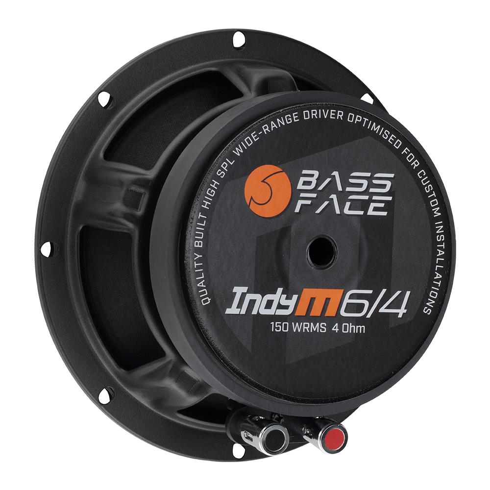 Bassface Indy M6/4 6.5" 16.5cm 4Ohm 150w RMS Wide Band Pro Audio/Car Midrange Speaker