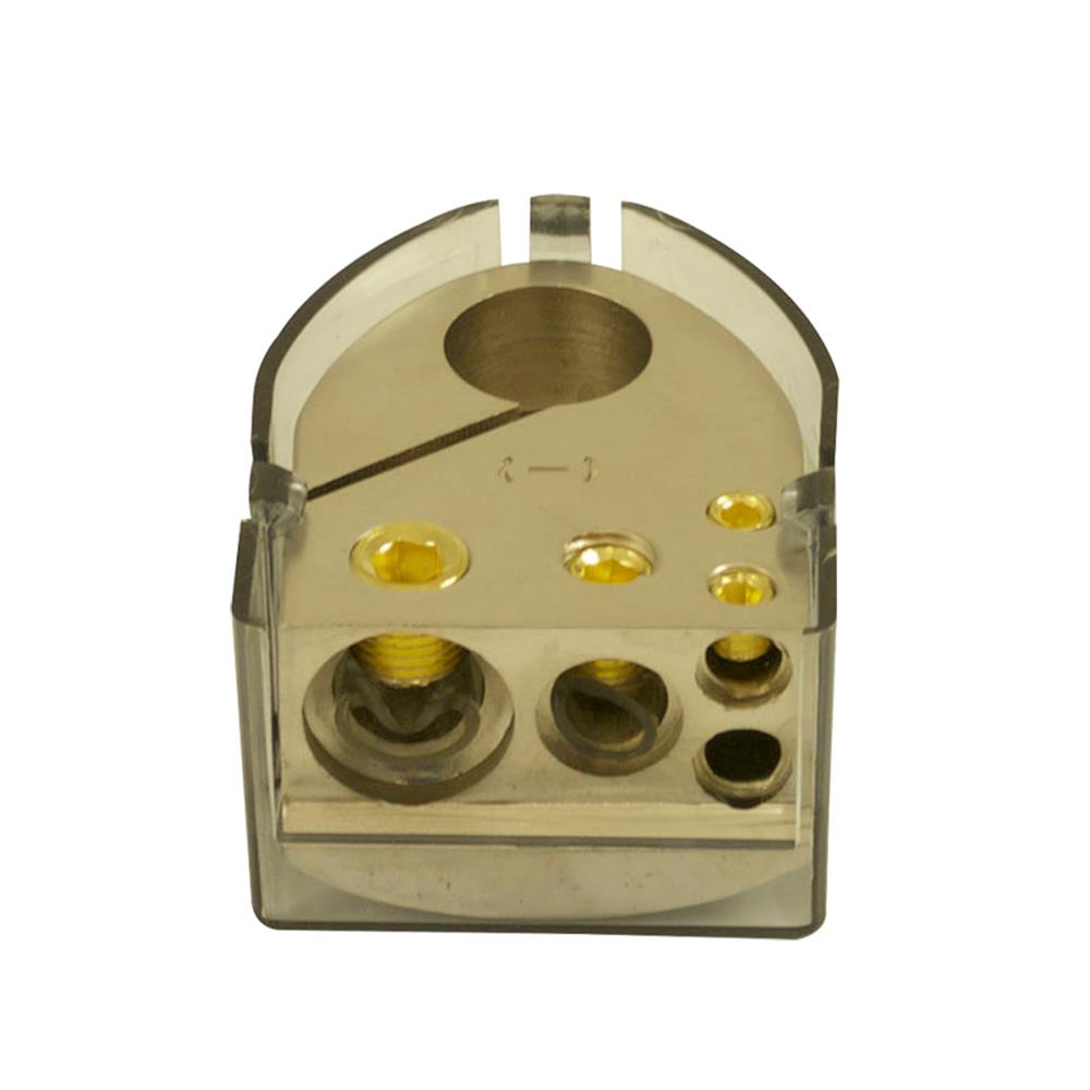 Bassface PBTN.1 Car Battery Negative Terminal 1x0AWG 1x4AWG 2x8AWG Inputs