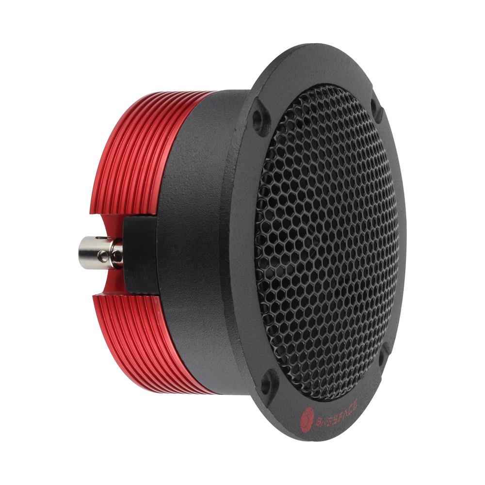 Bassface Team TW/Red 4Ohm 130w RMS High Power Compact Neodymium Compression Type Tweeters (Pair)