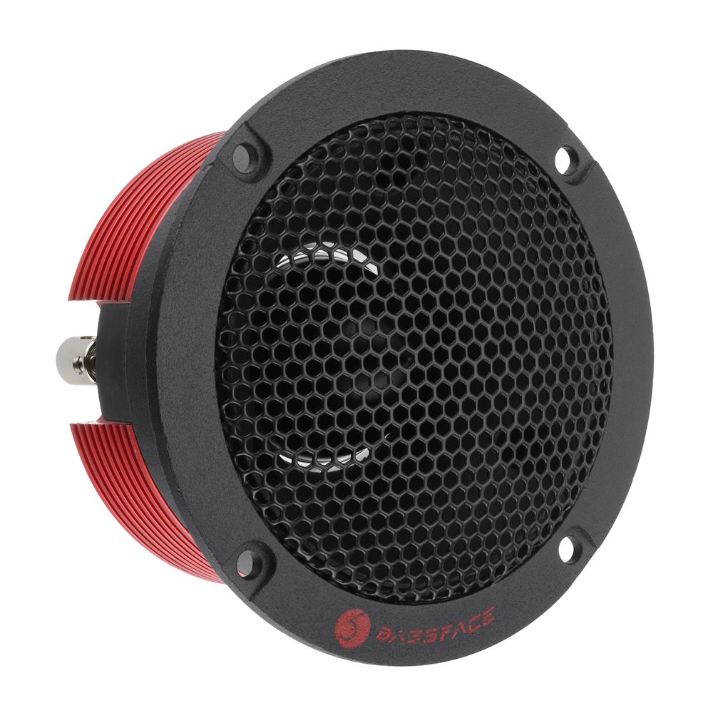 Bassface Team TW/Red 4Ohm 130w RMS High Power Compact Neodymium Compression Type Tweeters (Pair)
