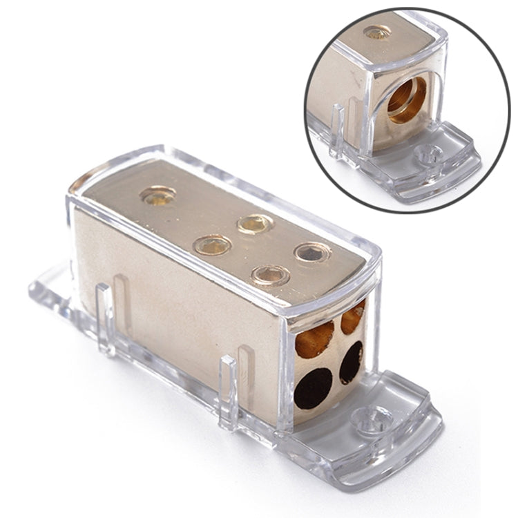 Car Audio Conversion 4GA8GA 4-way Splitter Amplifier Ground Distribution Splitter, 4-way Splitter Amplifier