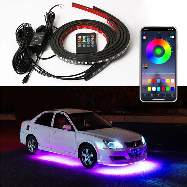 Car Charssis Flexible LED Strip Light LED Underbody Remote