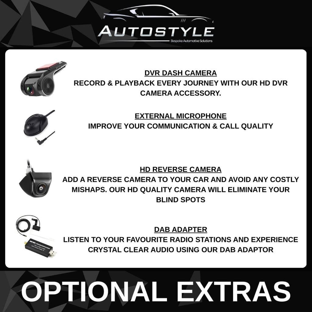 Fiat 500 Apple Carplay / Android Auto 9" Stereo Upgrade 2010-15