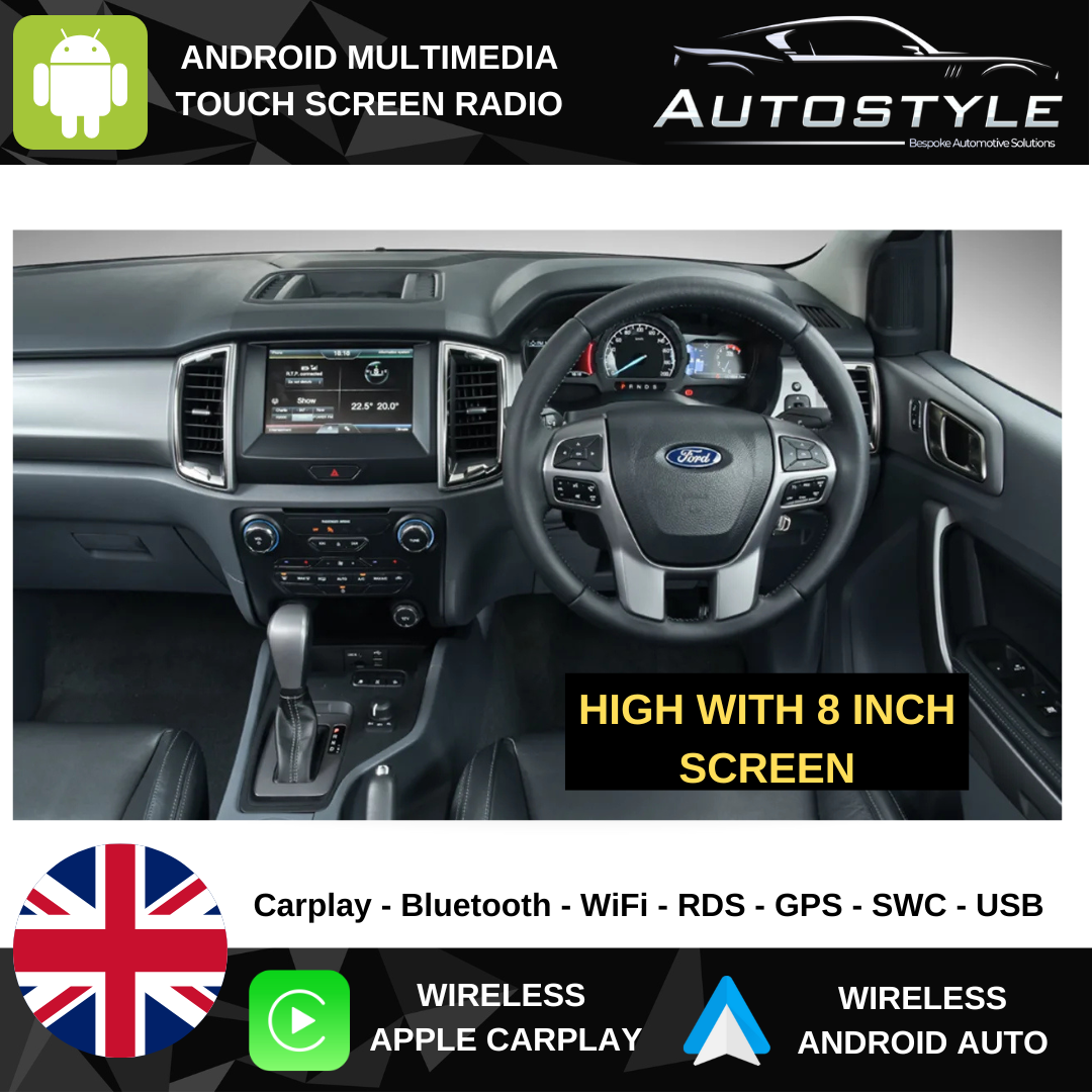 Ford Ranger Apple Carplay / Android Auto 9" Stereo Upgrade (2016-21)