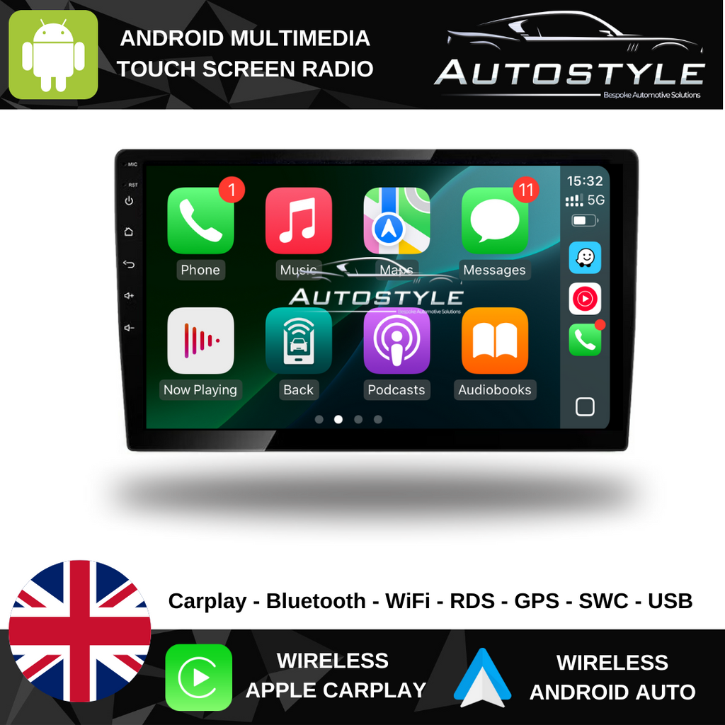 Audi A4 / Seat Exeo  Apple Carplay / Android Auto 9" Stereo Upgrade (2002-12)