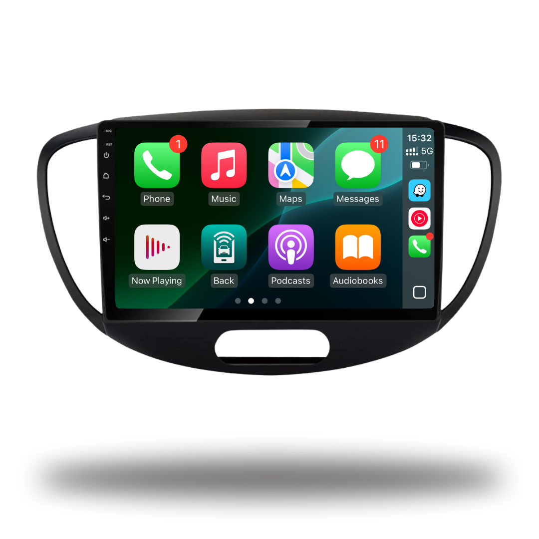 Hyundai i10 Apple Carplay / Android Auto 9" Stereo Upgrade (2007-12)