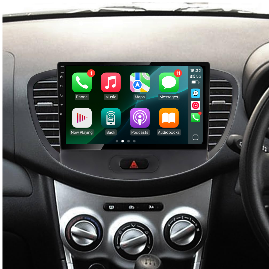 Hyundai i10 Apple Carplay / Android Auto 9" Stereo Upgrade (2007-12)
