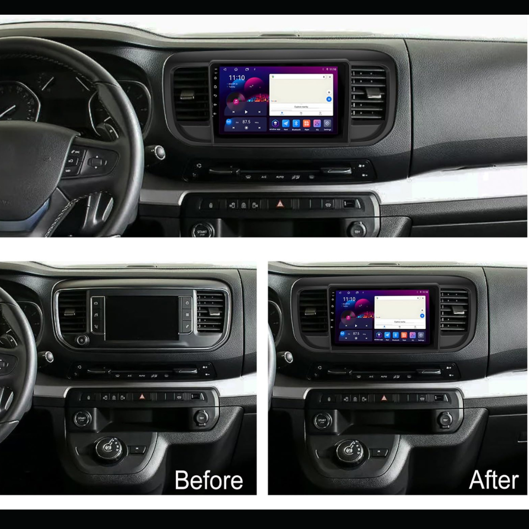 Citroen Jumpy Peugeot Expert Toyota Proace Apple Carplay / Android Auto 9" Stereo Upgrade 2016-24