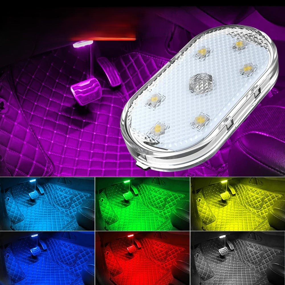 Magnetic Touch Sensor USB LED Car Interior Light