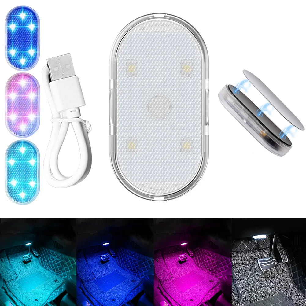 Magnetic Touch Sensor USB LED Car Interior Light