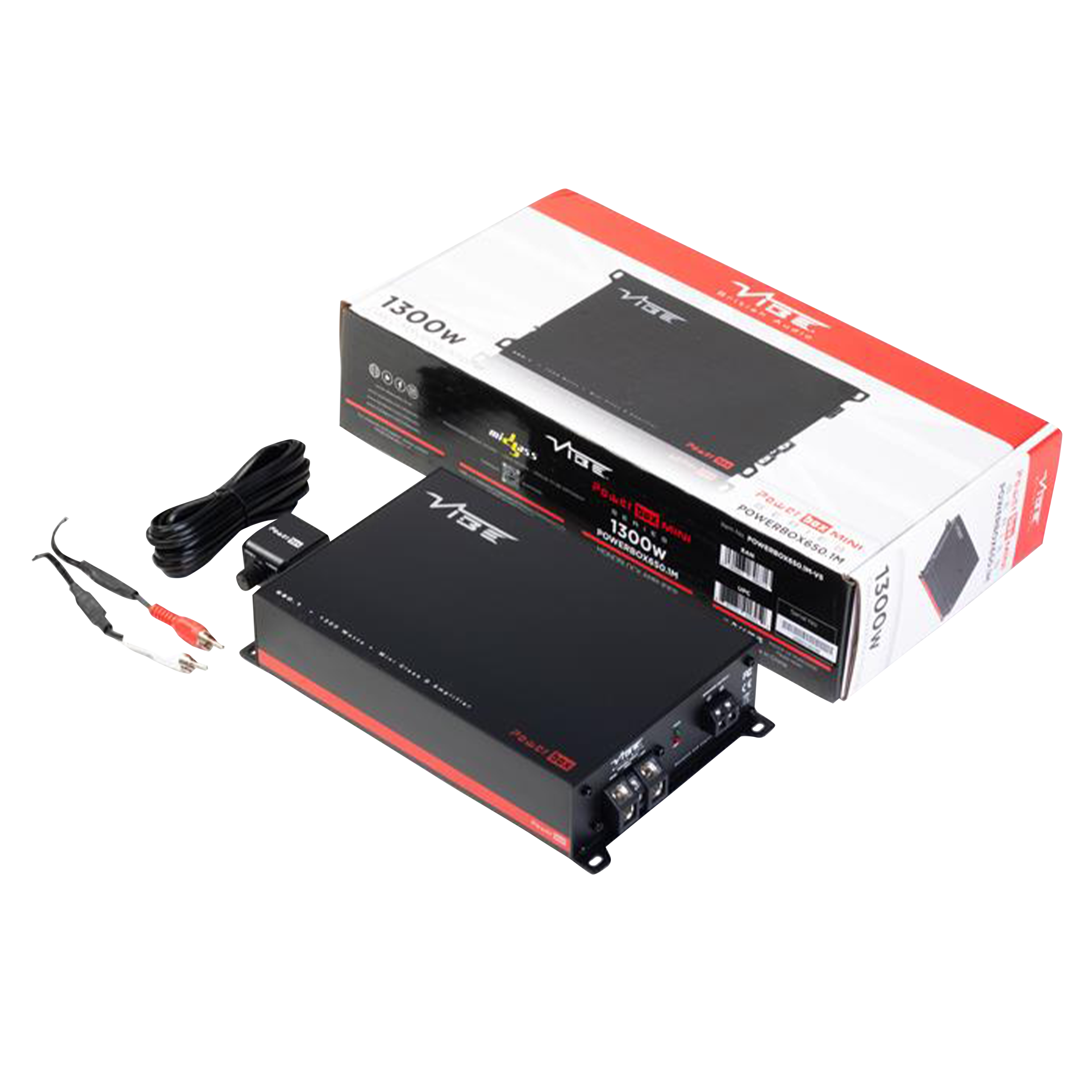 POWERBOX650.1M-V5 Vibe 1300 Watts Mono Subwoofer Amplifier