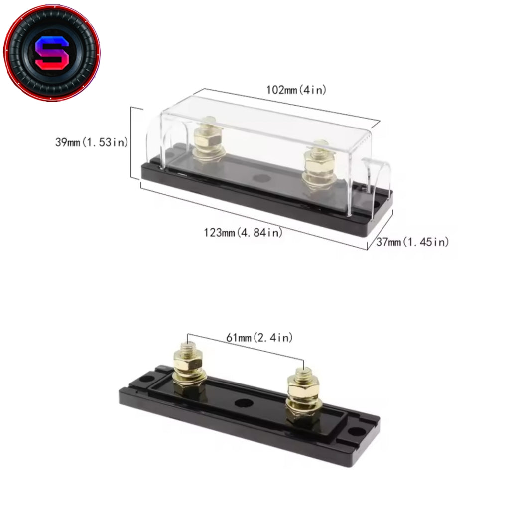 SKITY Car Auto Fuse Holder Bolt-on Fuse Automotive Audio Fuse Holder 150A