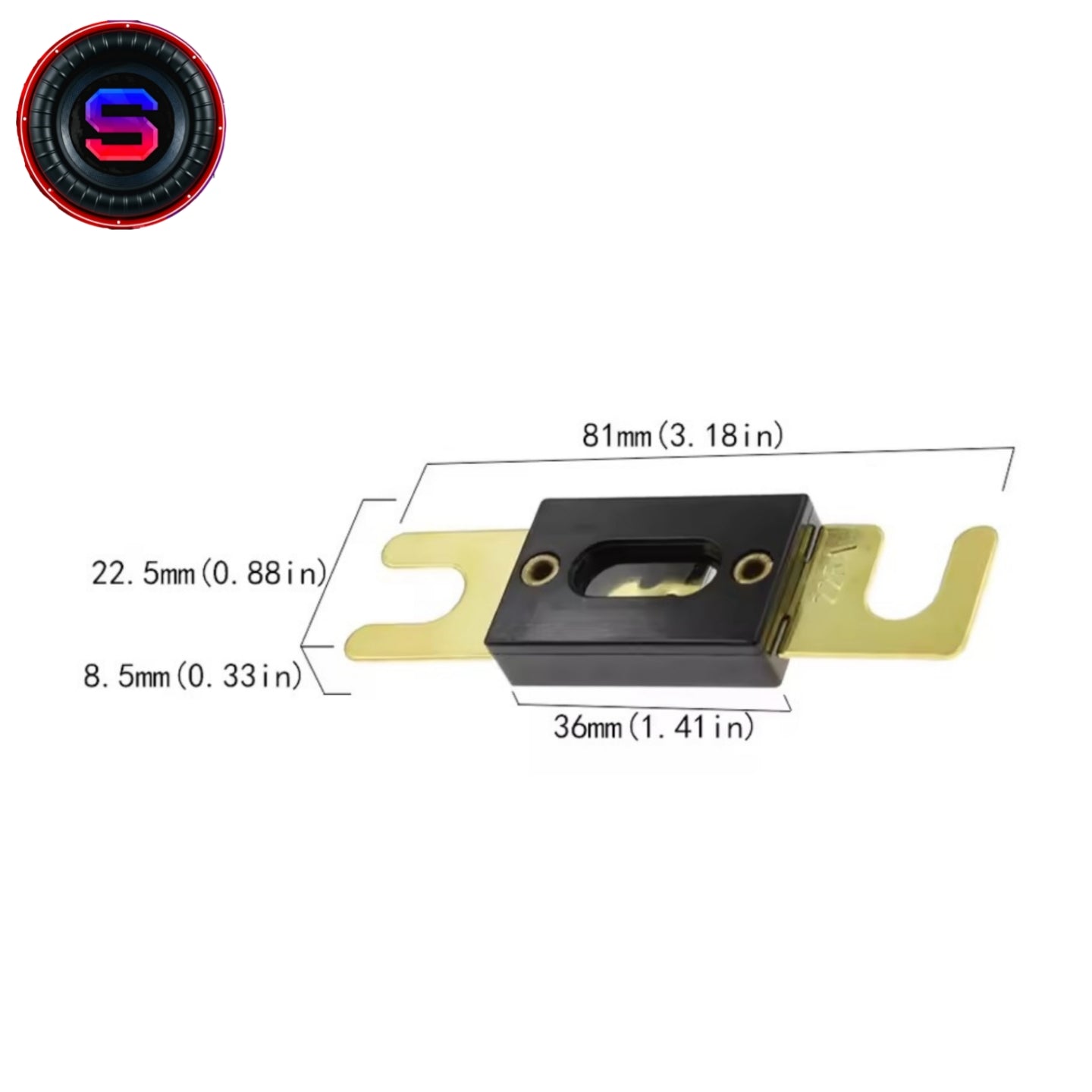 SKITY Car Auto Fuse Holder Bolt-on Fuse Automotive Audio Fuse Holder 150A