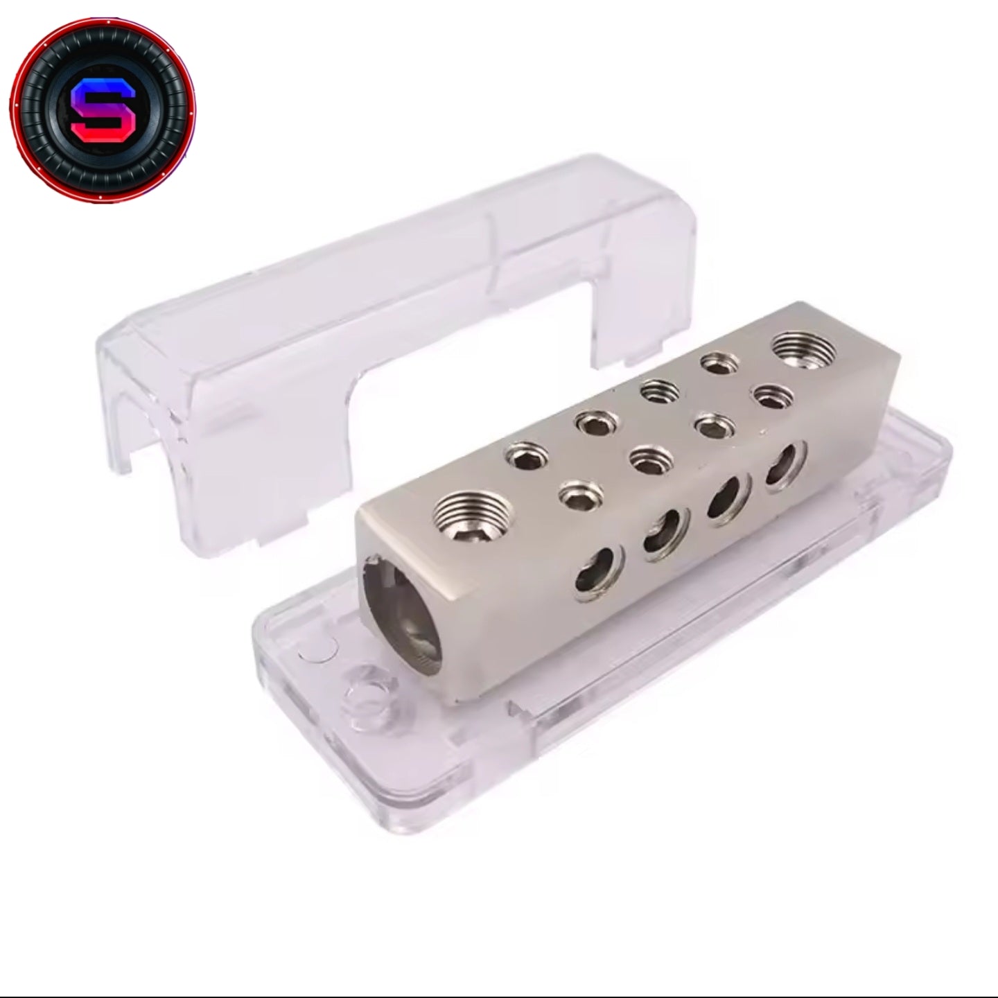 0/2 Gauge input 8 X 8 Gauge Output Power Ground Distribution Block Fuse Block For Car Audio Splitter Junction box