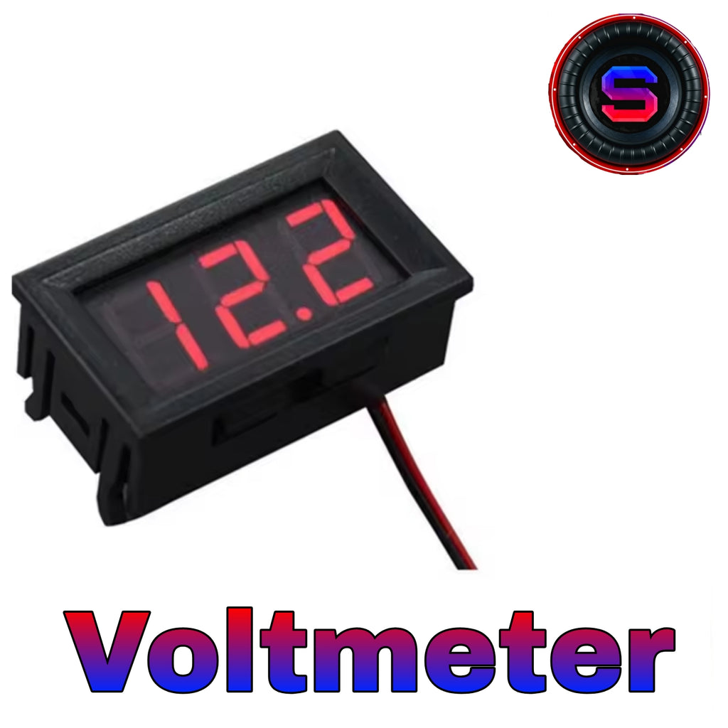 Digital Voltmeter DC 4.5V to 30V Digital Voltmeter Voltage Panel Meter For 12V motorcycle, Cars.