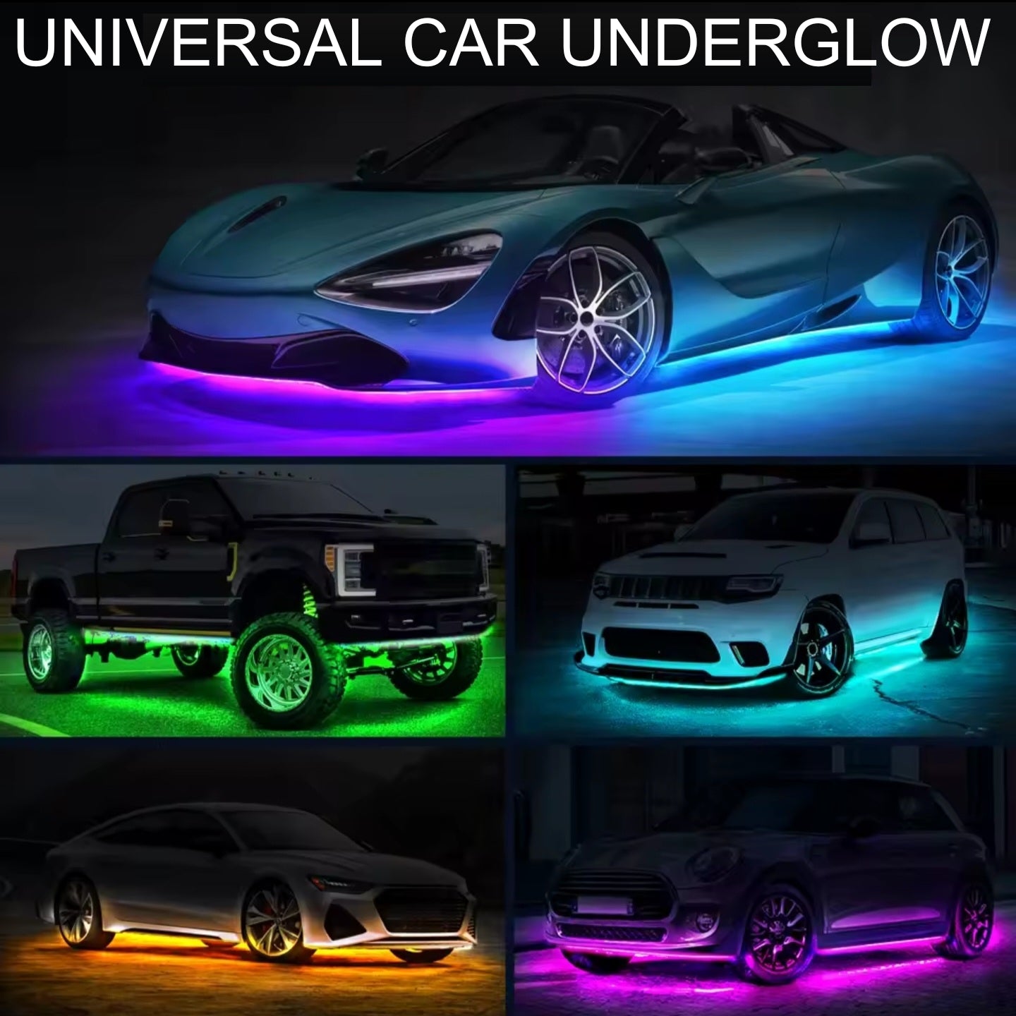 Underglow Strip Light LED Underbody Kit, with App Control RGB/Dreamcolor 12V