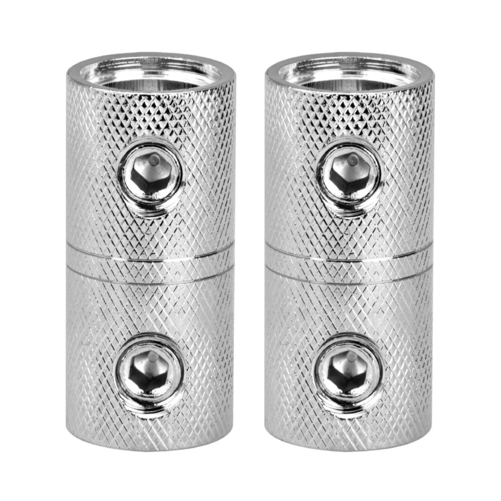 2 Wire Coupler Terminal Butt Connector With Set Screws 2 Pack (1/0 Gauge)