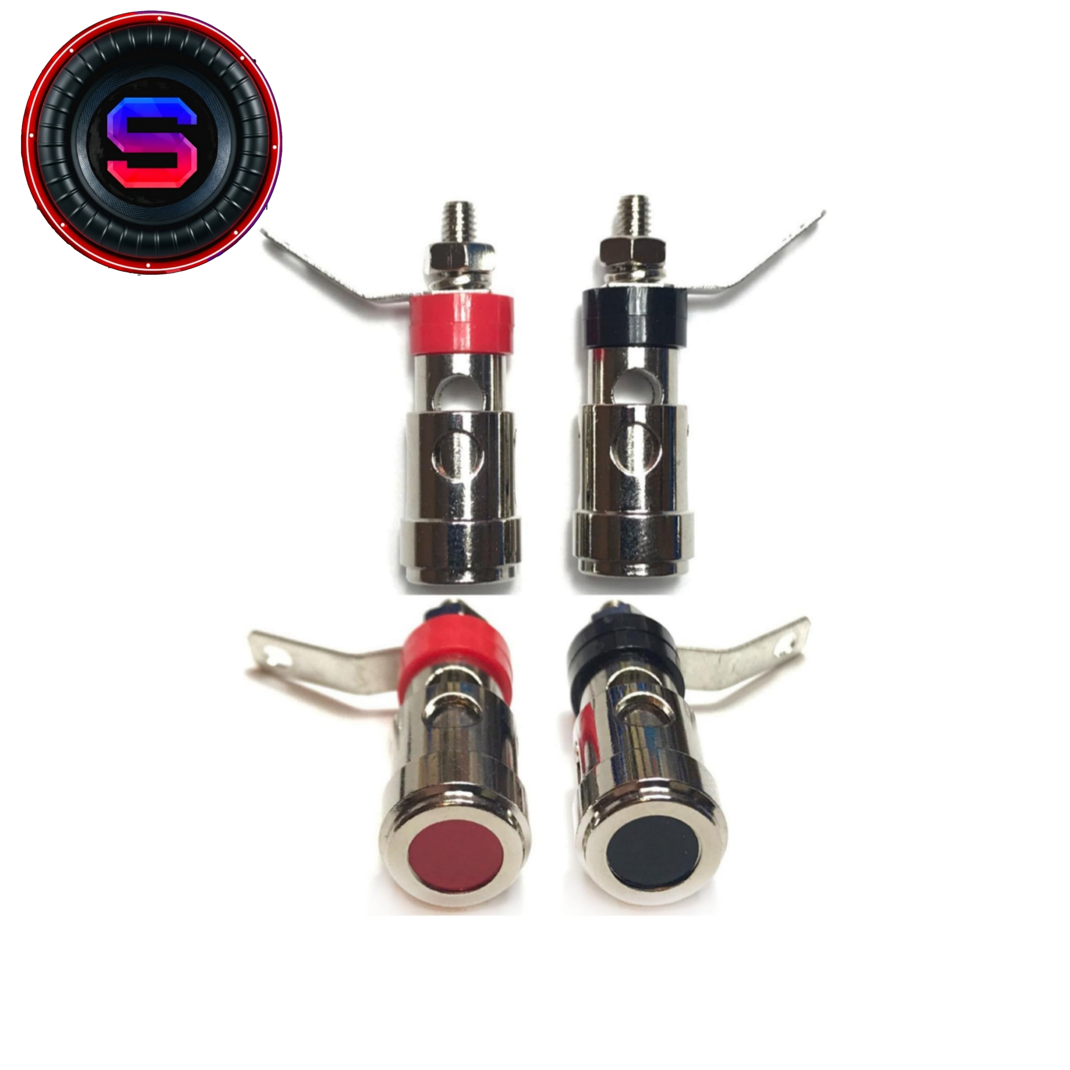 SCA Replacement Subwoofer/Speaker Push Terminals 1pcs Red&Black