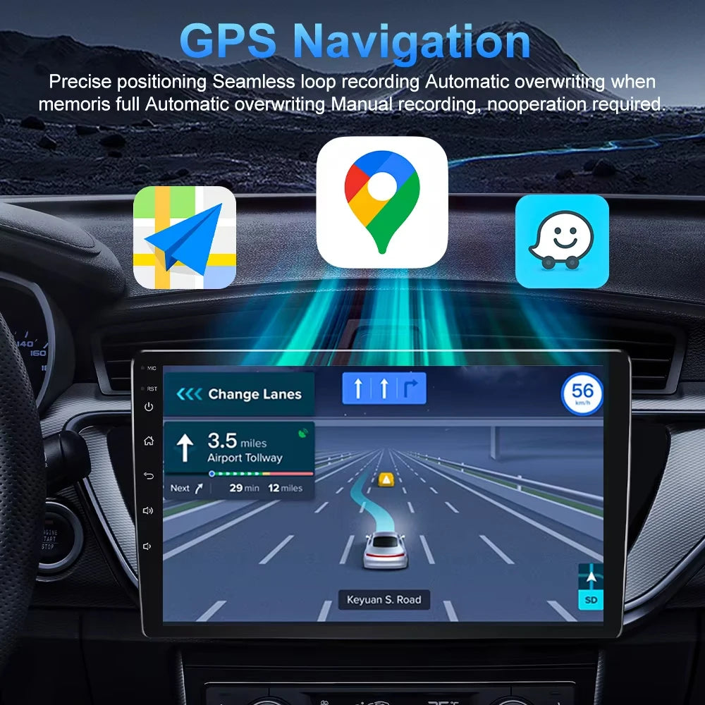 Android Auto Stereo For Ford Fiesta Mk 6/MK 7 2008-2019 Car Radio Carplay Multimedia Head Unit Player GPS Navigation 5G WIFI DSP
