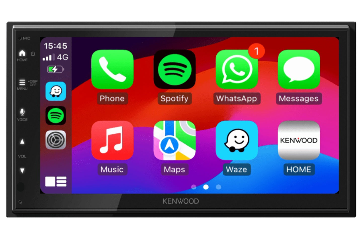 Kenwood DMX5023DABS Double DIN car stereo Apple Carplay, Android Auto, Bluetooth, DAB+