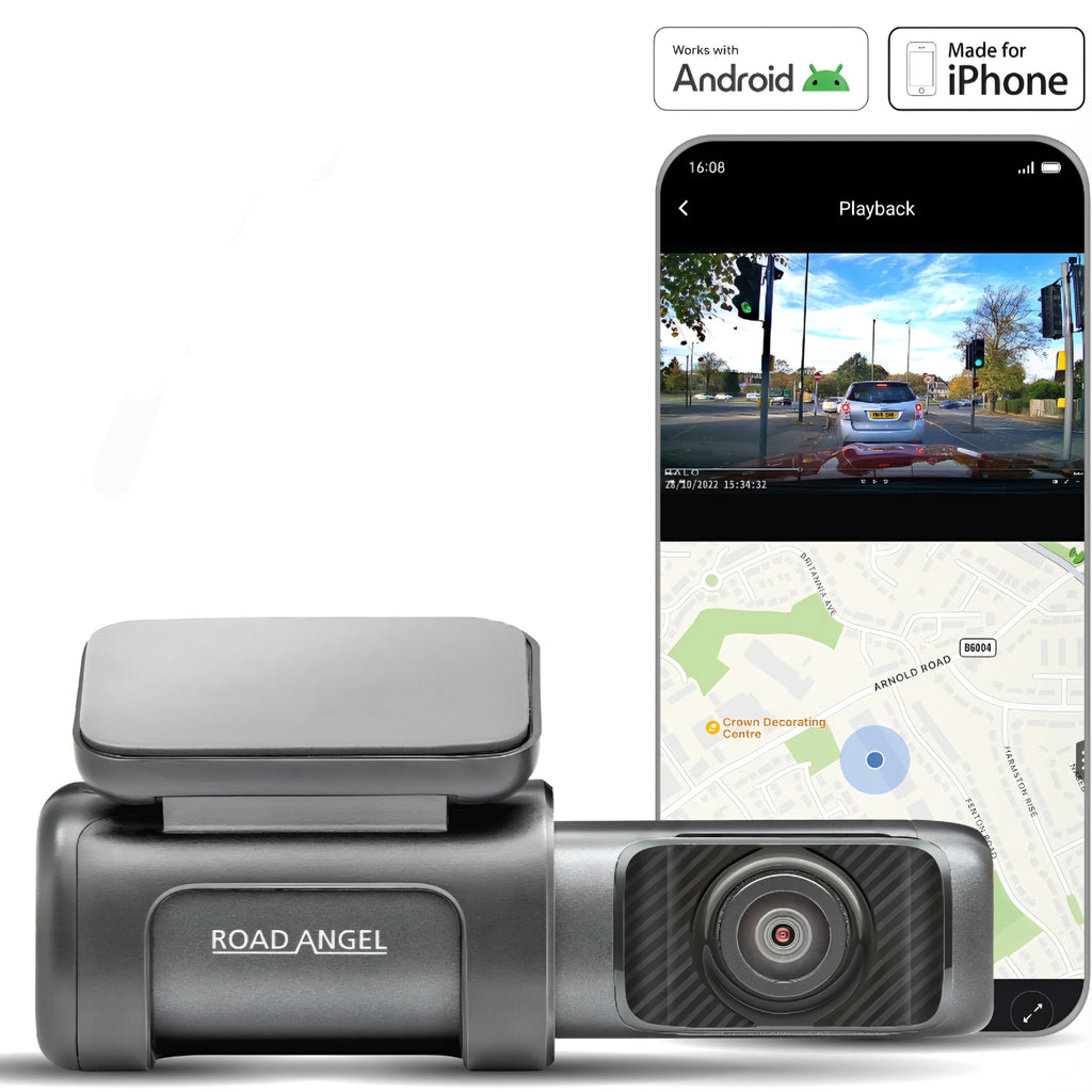 Road Angel Halo Ultra 4K Dash Cam - With Parking Mode & Now With Upgraded Internal 128GB SSD Memory