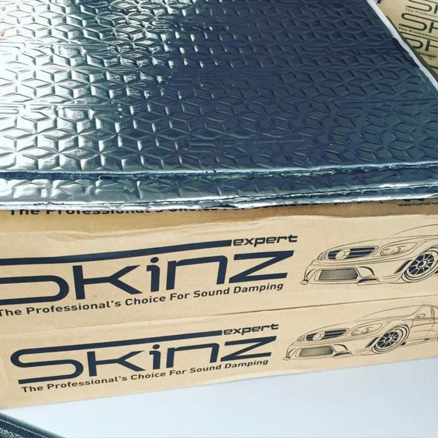 Skinz Bulk Sound Deadening Damping Material Kit V1 - 1 Box x 27 Sheets 3mm