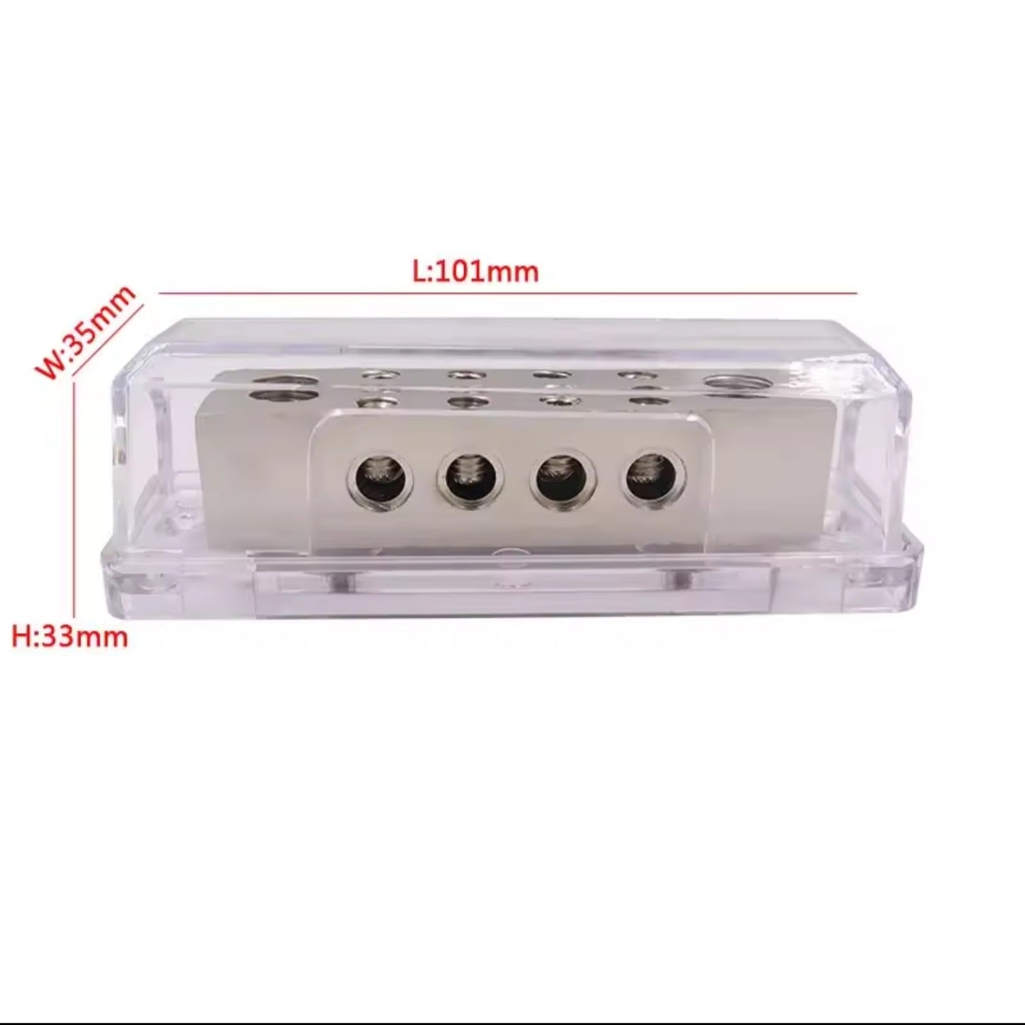 0/2 Gauge input 8 X 8 Gauge Output Power Ground Distribution Block Fuse Block For Car Audio Splitter Junction box