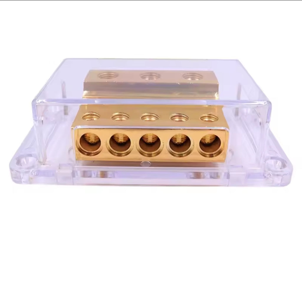 1 Piece Power Distribution Block 3-in-5-out Car Audic Power Electrical Cable Wire Junction Box Power Terminal Block