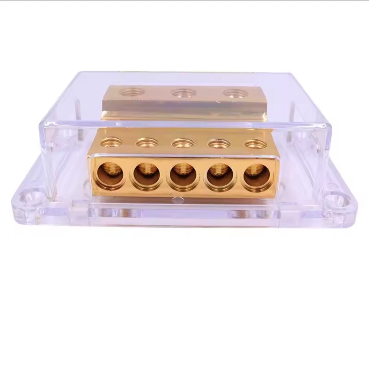 1 Piece Power Distribution Block 3-in-5-out Car Audic Power Electrical Cable Wire Junction Box Power Terminal Block