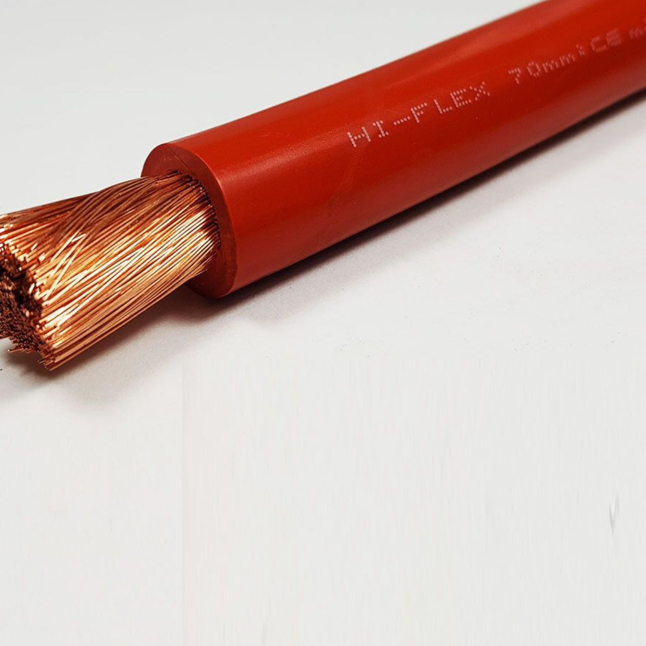 Red PVC Battery / Welding Cable 70mm² sold my the meter.