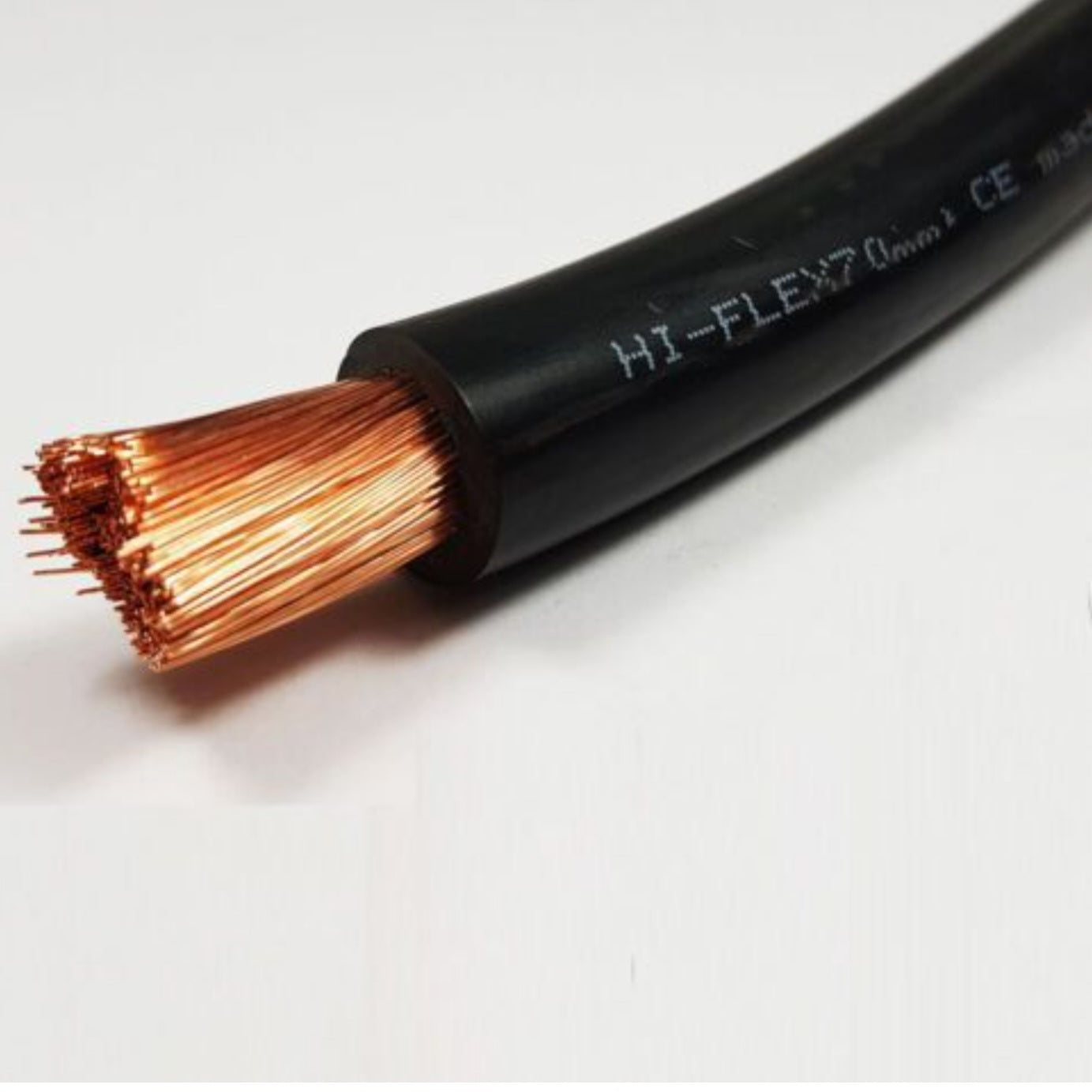 Red PVC Battery / Welding Cable 70mm² sold my the meter.