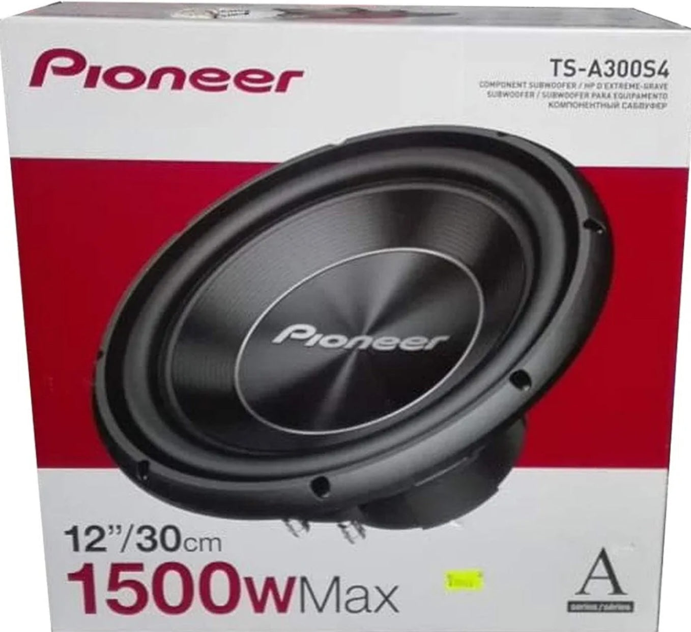 Pioneer TS-A300S4 12" 1500w 4Ohm Subwoofer