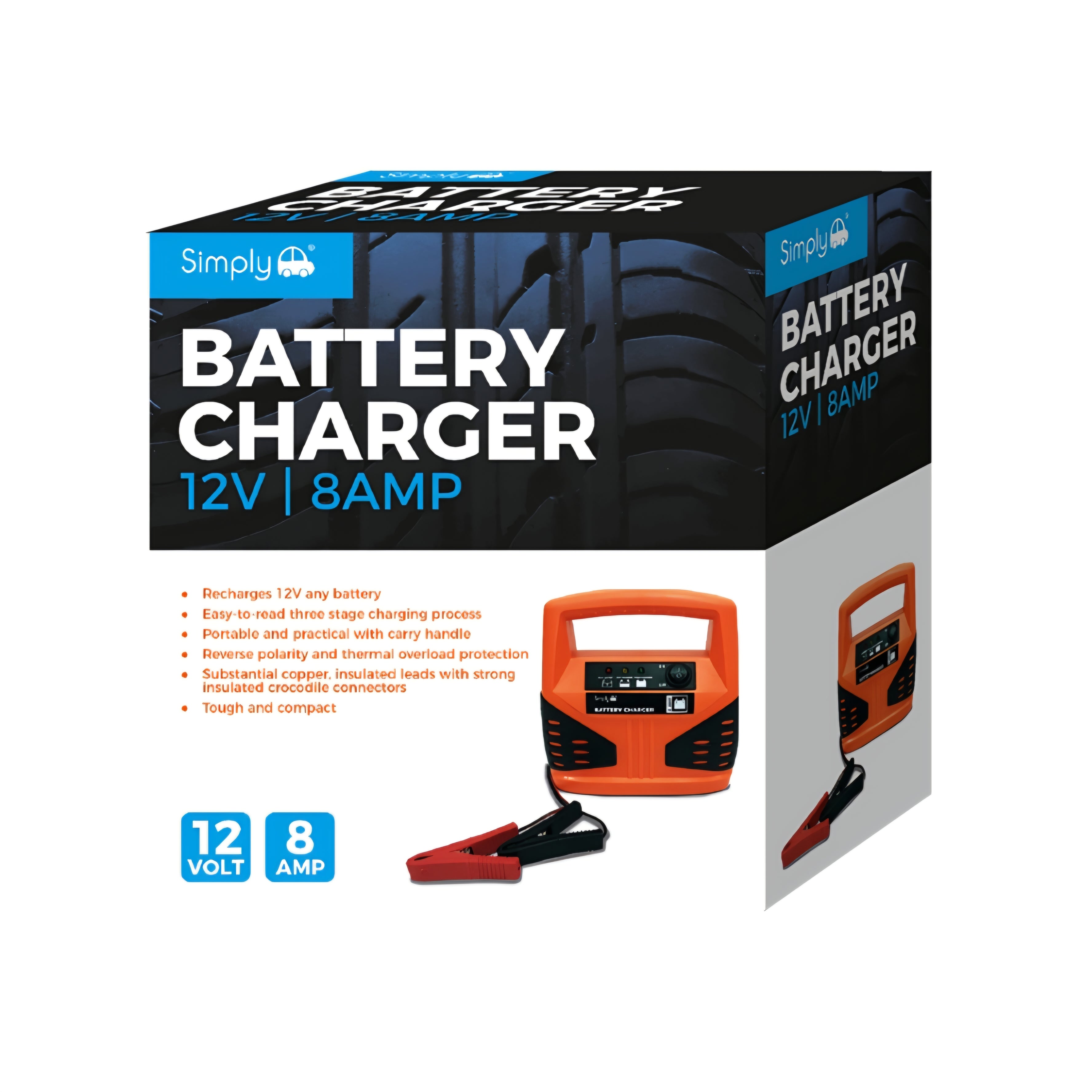 SBC8 Simply Auto Battery Charger 8Amp