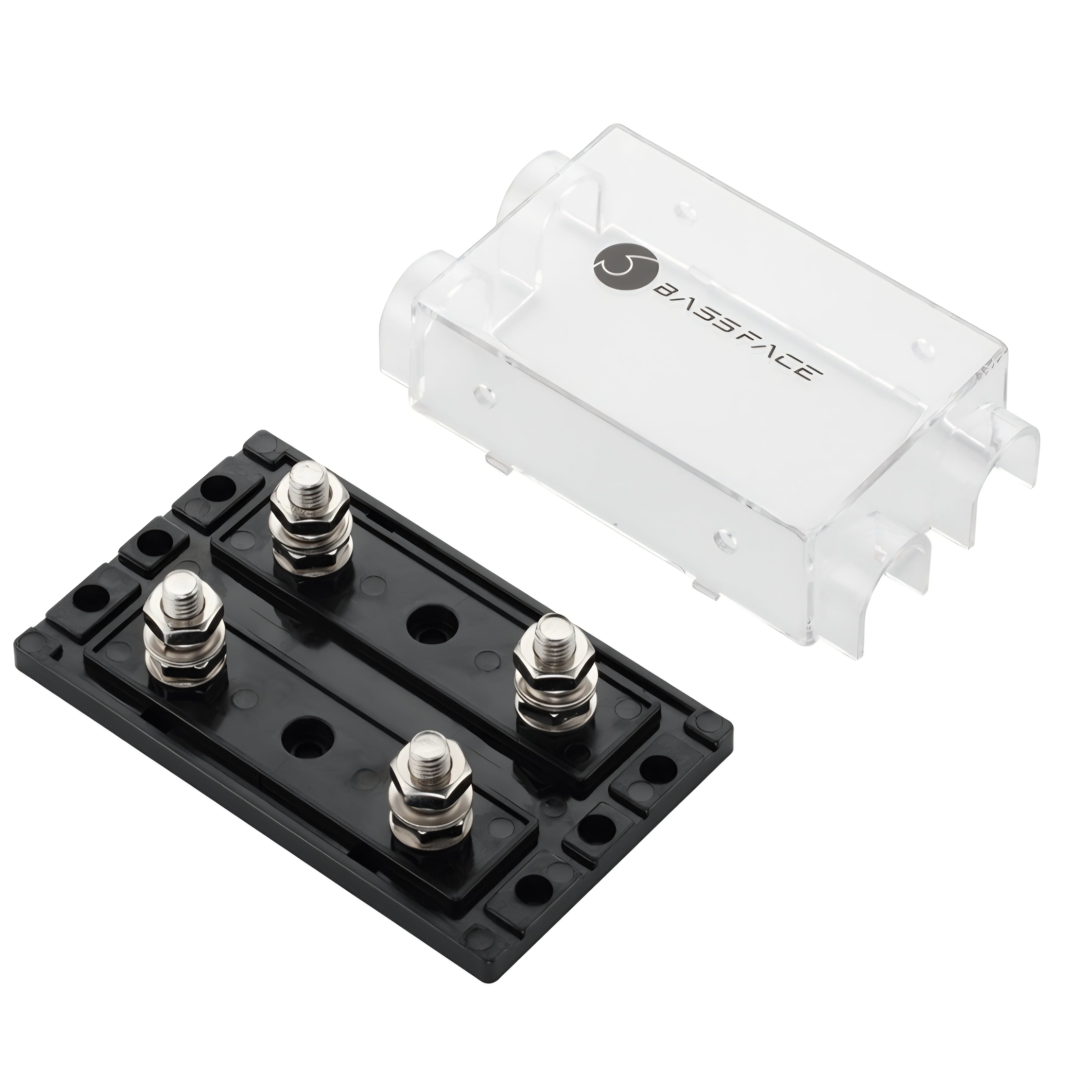 Bassface DIS2/2ANL Nickel Plated Bolt Connection 2xANL Fuse Holder