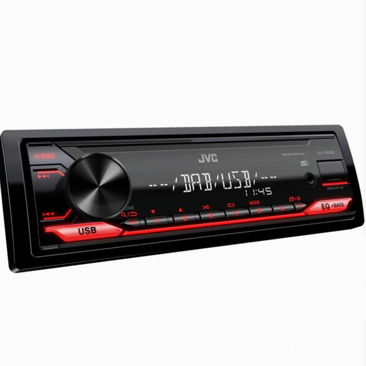 JVC KD-X182DB 1 DIN Digital Media Receiver with DAB+