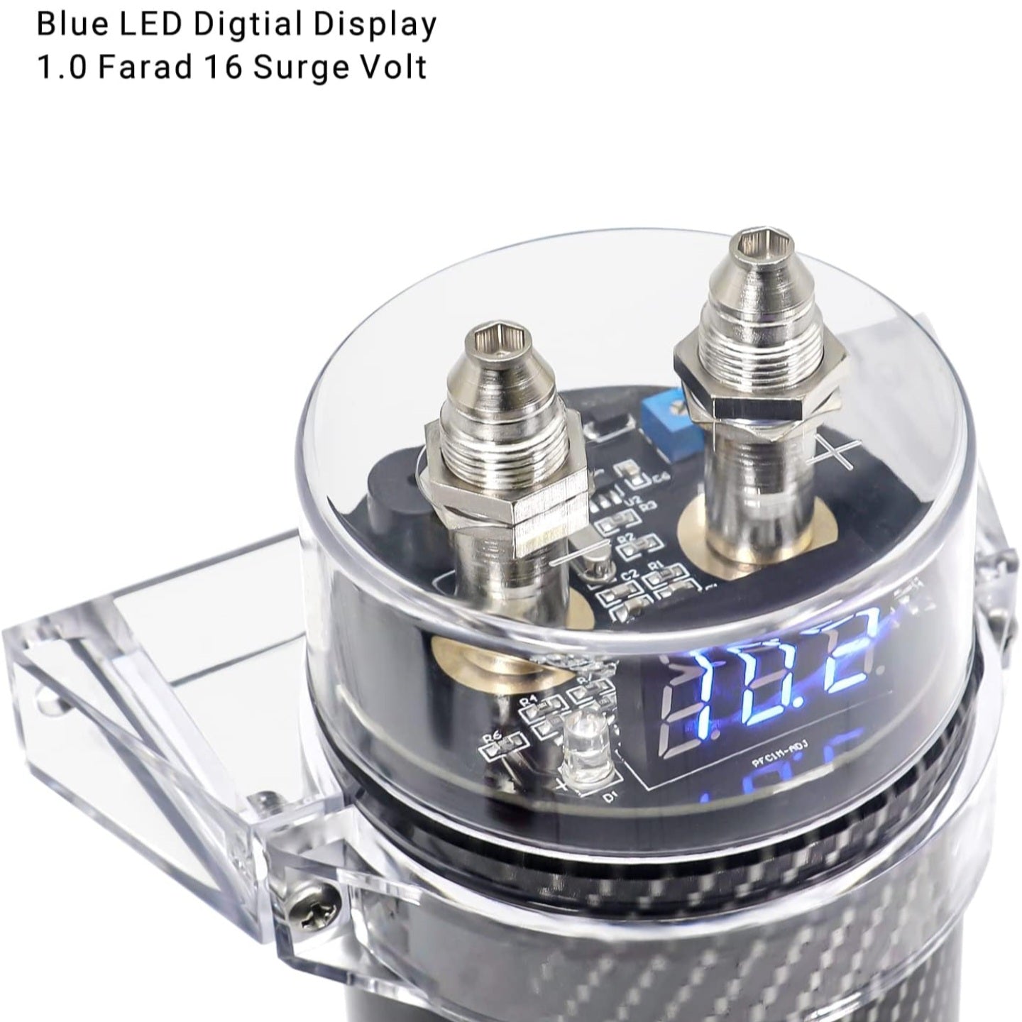 Recoil R1D - 1 Farad 1000 Watt Car Amp Amplifier Digital Power Cap Capacitor