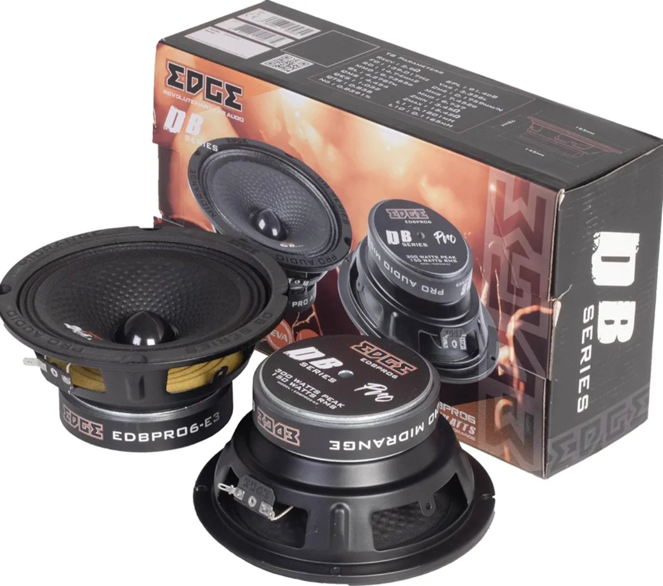 New Edge 6.5" Pro Speaker 600 Watts Max Pro Audio Bass Loud Car Audio Upgrades