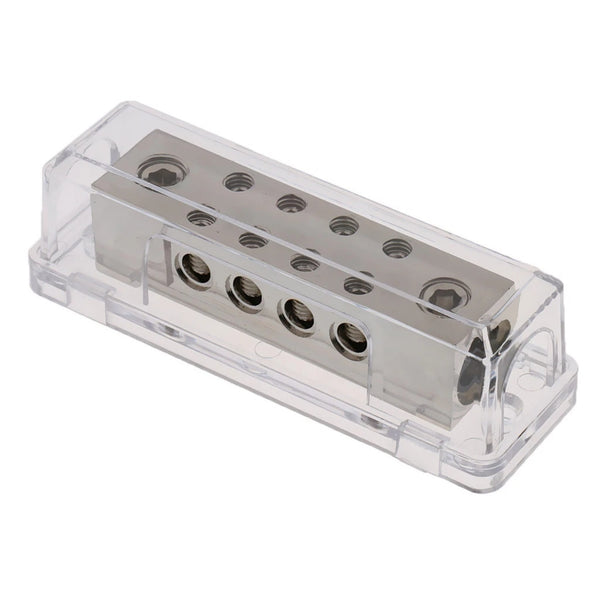 10 Way Car Audio Power/Ground Distribution Block 2X 0Ga In to 8X 8Ga Out