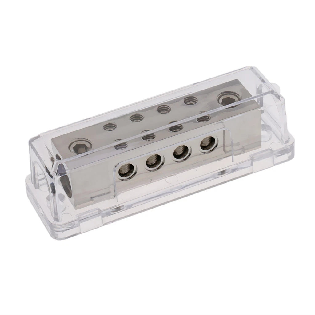 10 Way Car Audio Power/Ground Distribution Block 2X 0Ga In to 8X 8Ga Out