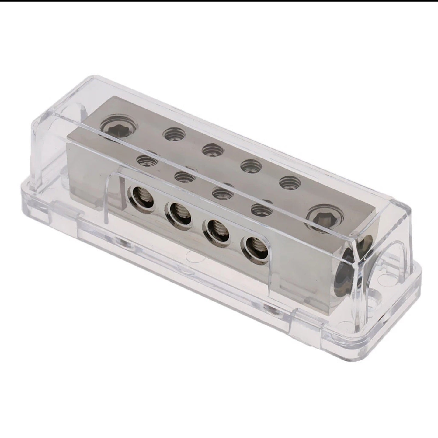 10 Way Car Audio Power/Ground Distribution Block 2X 0Ga In to 8X 8Ga Out