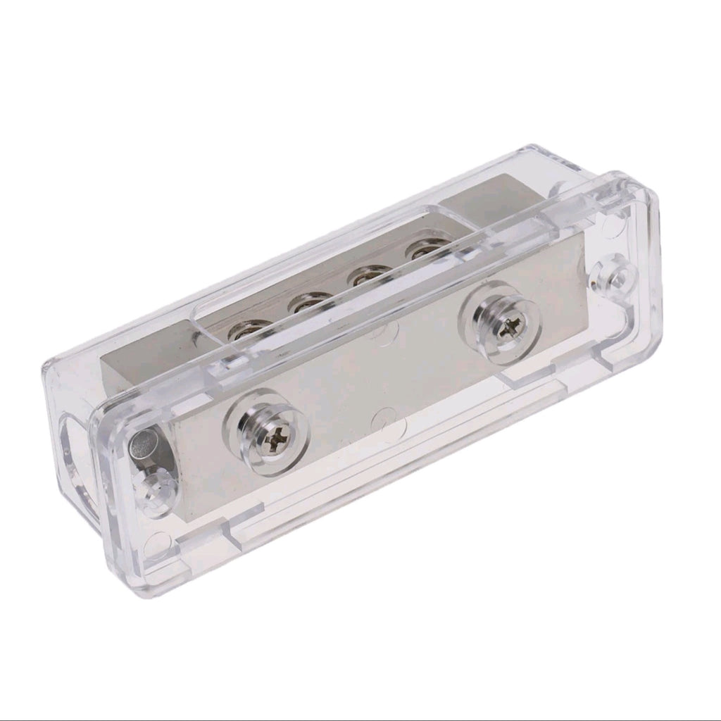 10 Way Car Audio Power/Ground Distribution Block 2X 0Ga In to 8X 8Ga Out
